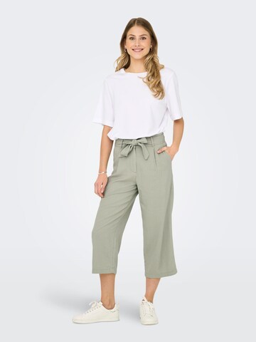 ONLY - Loosefit Calças com pregas 'ONLCaro' em verde