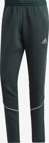 Pantalon de sport 'Essentials Reflect-In-The-Dark Fleece' ADIDAS SPORTSWEAR en vert : devant