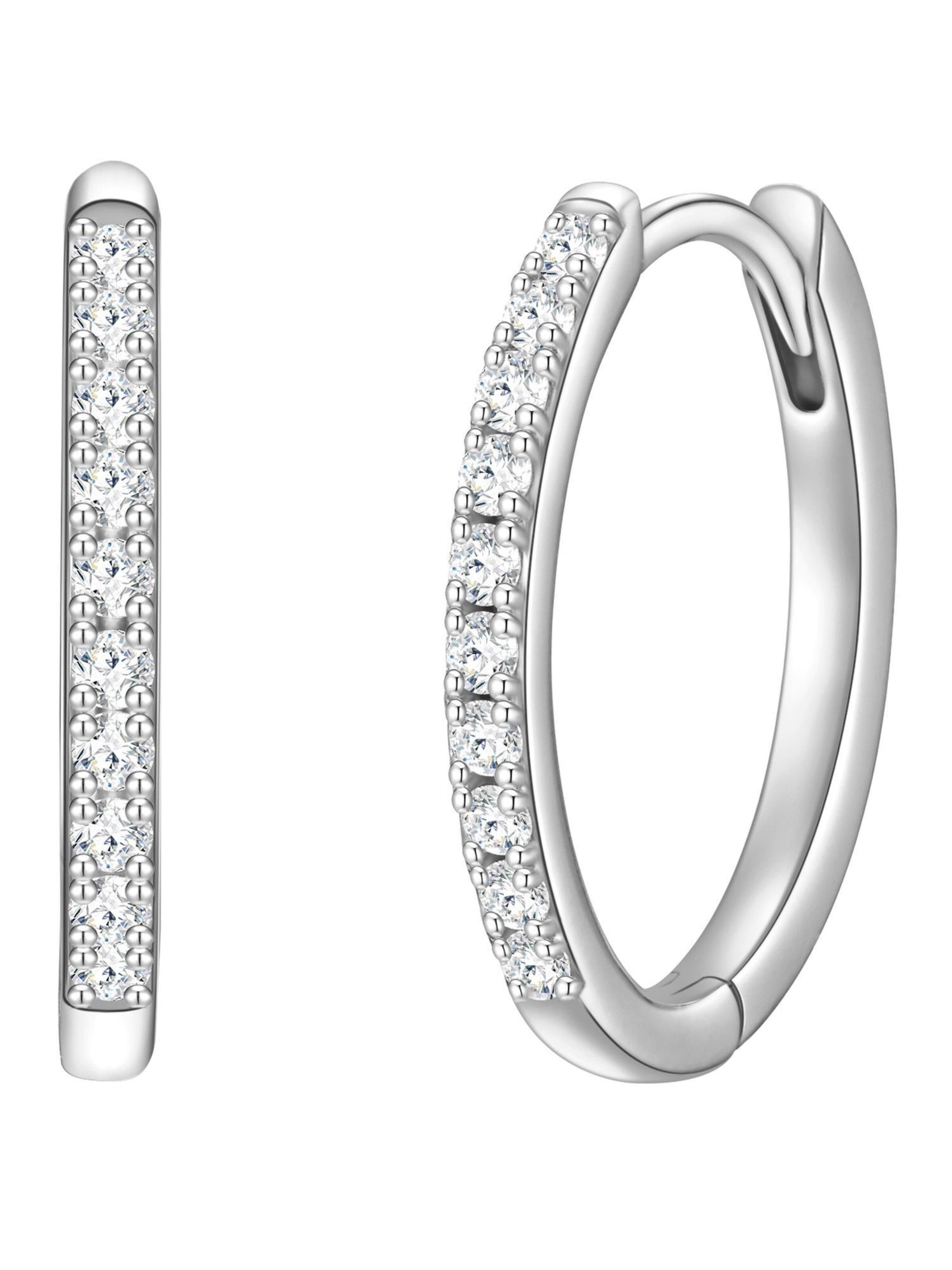 Boucles d'oreilles Glanzstücke München en argent : devant