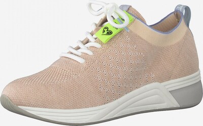 Earth Edition by Marco Tozzi Sneaker in rauchblau / neongrün / pastellorange, Produktansicht