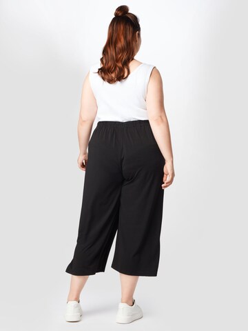 KAFFE CURVE Loose fit Trousers 'Mello' in Black