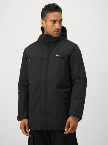 JACK WOLFSKINOutdoor jakna 'GLACIER SHIELD' - crna boja: prednji dio