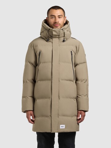 Manteau d’hiver 'Morse3' khujo en vert : devant