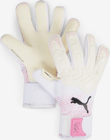 PUMA Athletic Gloves 'Future Pro Hybrid' in White: front