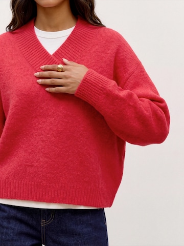 VERO MODA Pulóver 'VMLOON' - piros