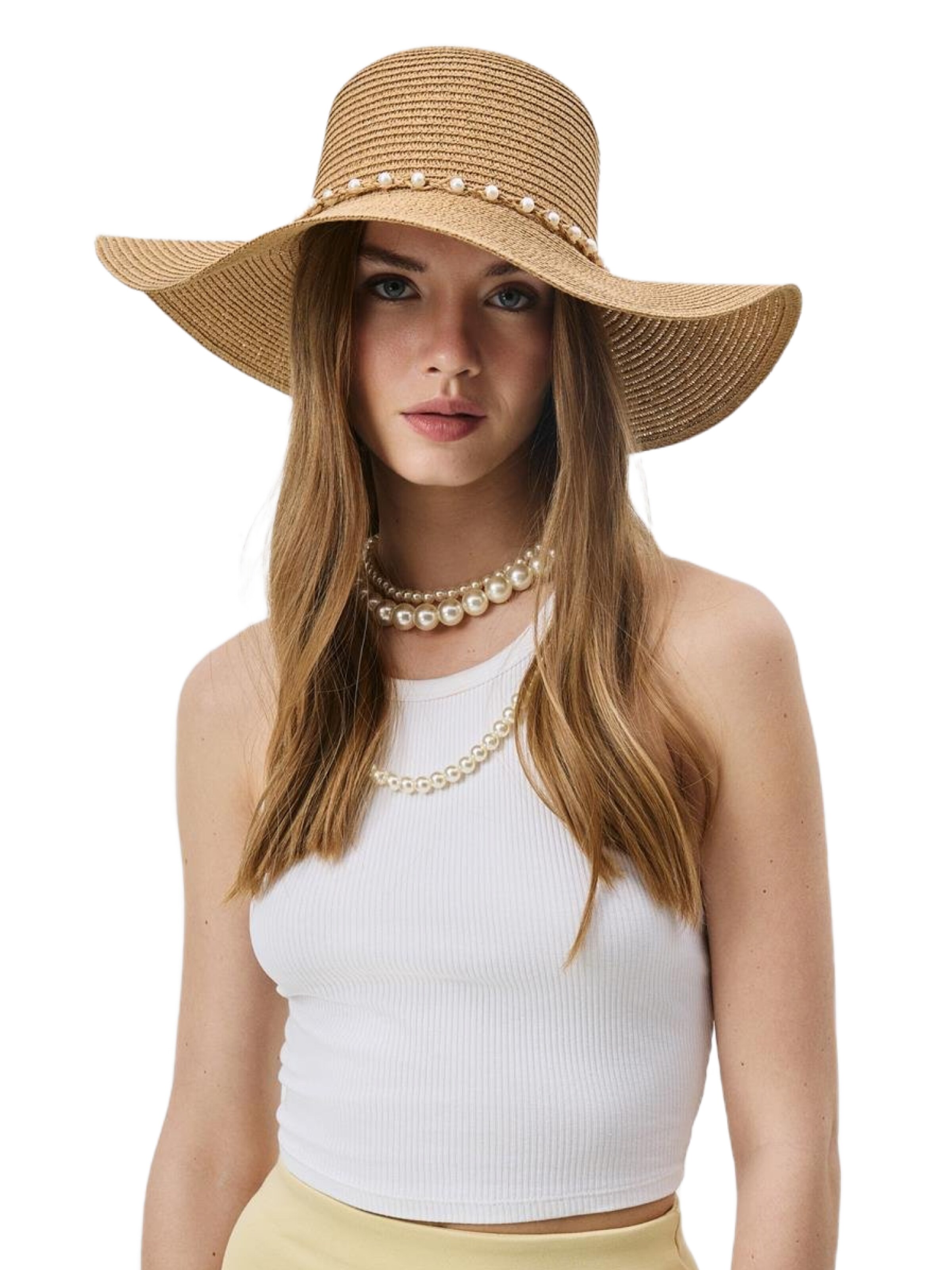 C&City Hat in Beige: front