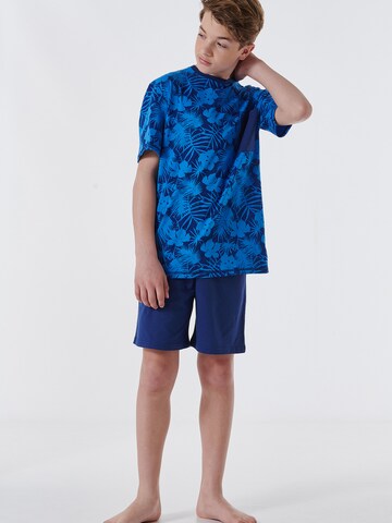 SCHIESSER Shorty Nightwear in Blau