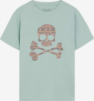 Scalpers Paita 'Ikat Skull Tee' värissä vihreä: etupuoli