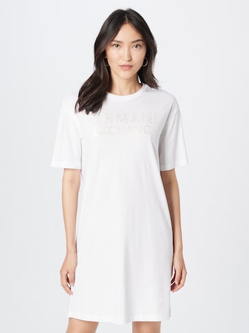 ARMANI EXCHANGE Šaty 'VESTITO' – bílá: přední strana