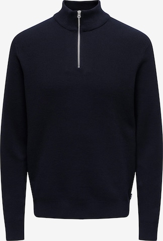 Only & Sons - Sudadera 'Phil' en azul: frente
