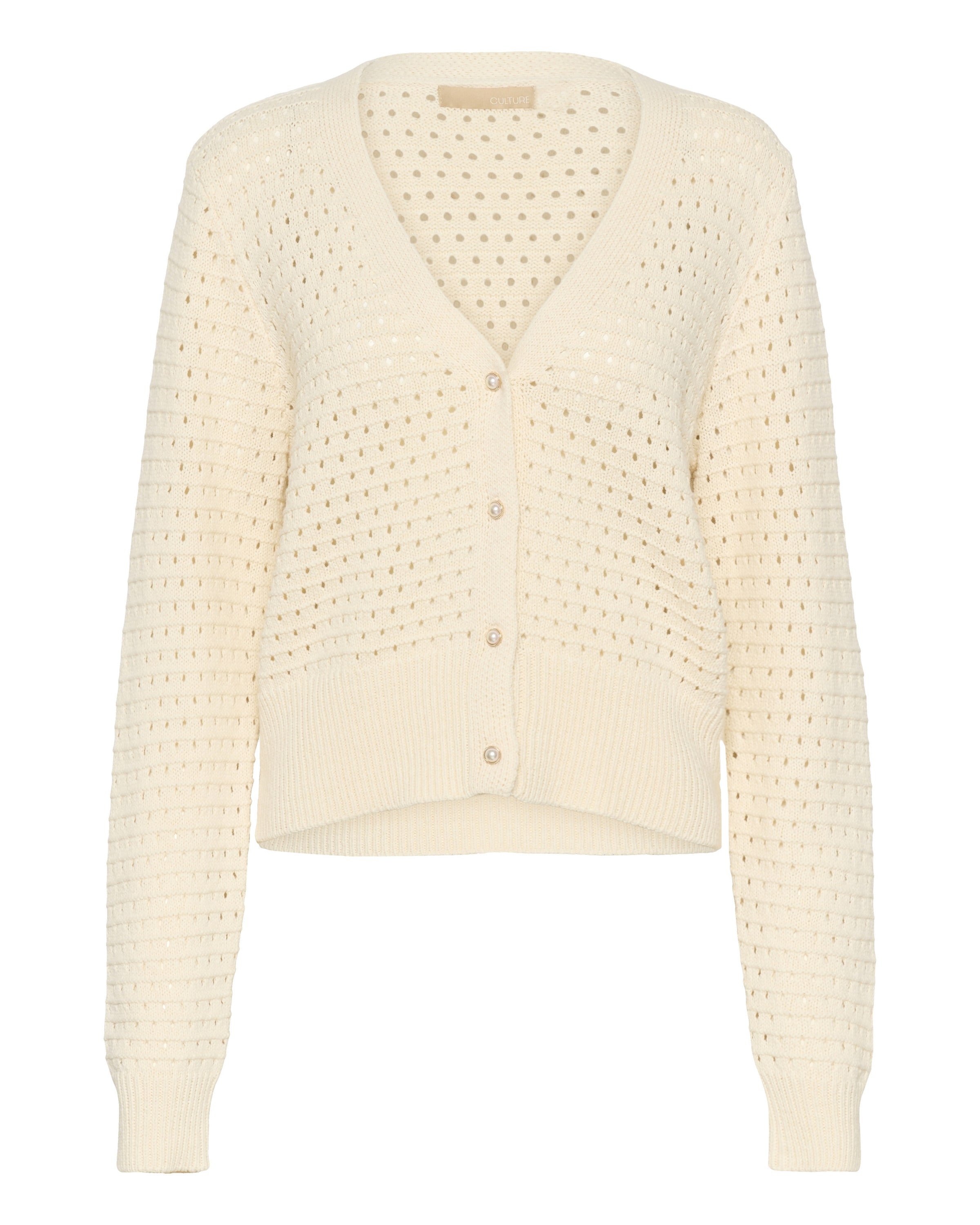 CULTURE Cardigan 'CUcallum' i beige: forside