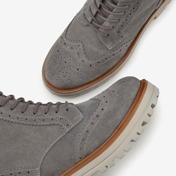 LASCANA - Botines con cordones en gris