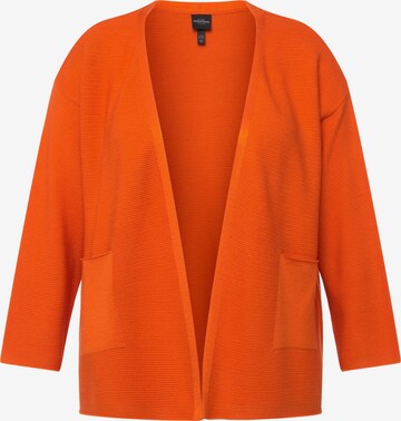 Ulla Popken Knit Cardigan in Orange: front