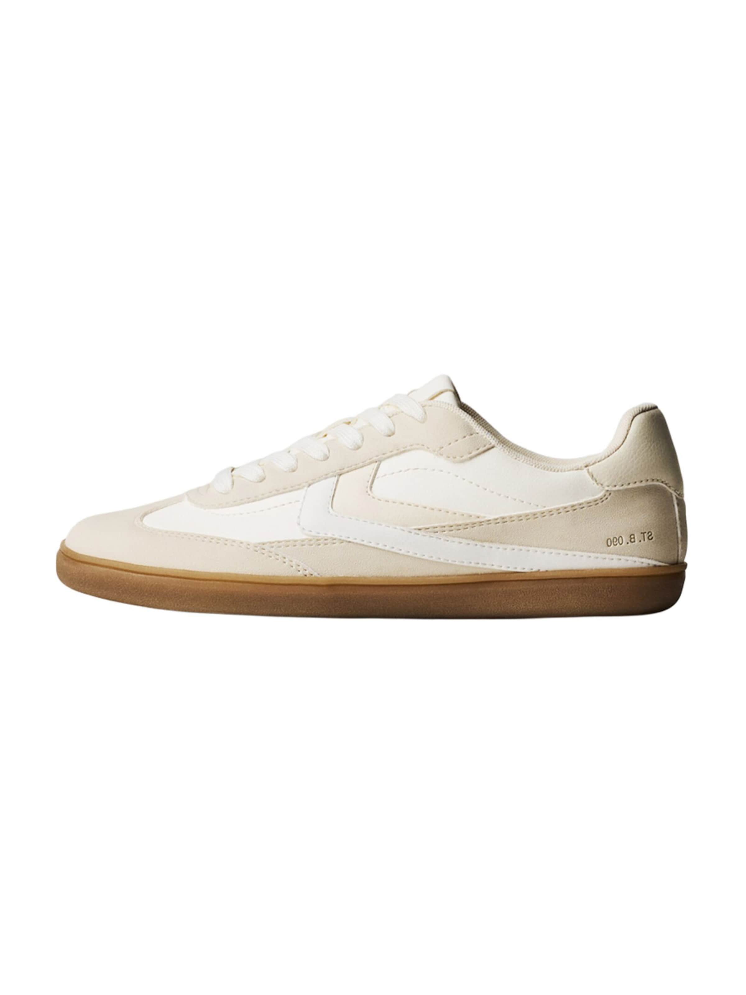 Baskets basses Bershka en blanc