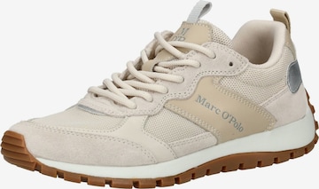 Sneaker bassa di Marc O'Polo in beige: frontale