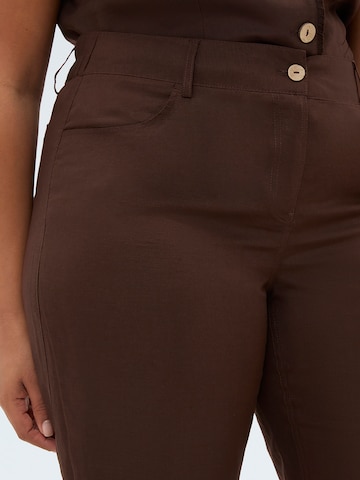 Wide Leg Pantalon Fiorella Rubino en marron