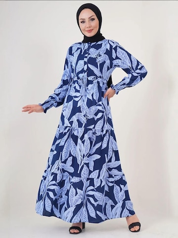 Bigdart - Vestido em azul: frente