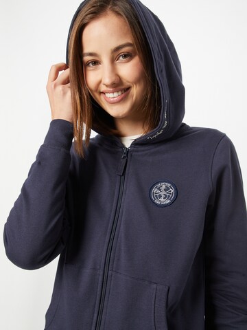 Derbe Zip-Up Hoodie 'Seehase' in Blue