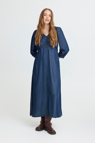 Pulz Jurk 'PZSEVIELLE' in Blauw: voorkant