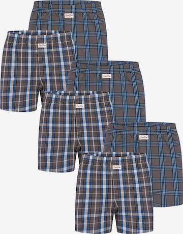 Boxers ' Mix Karos ' Sugar Pine en bleu : devant