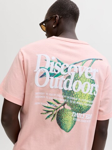 JACK & JONES - Camiseta 'JORMontauk' en rosa