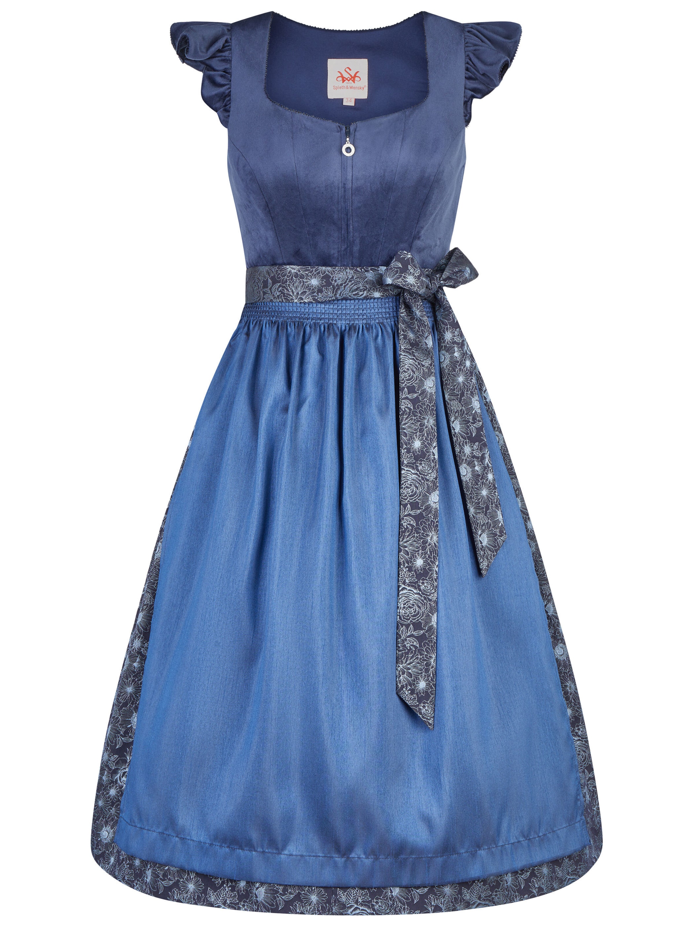 SPIETH & WENSKY Dirndl 'Kendall' in 30 in dunkelblau, Produktansicht