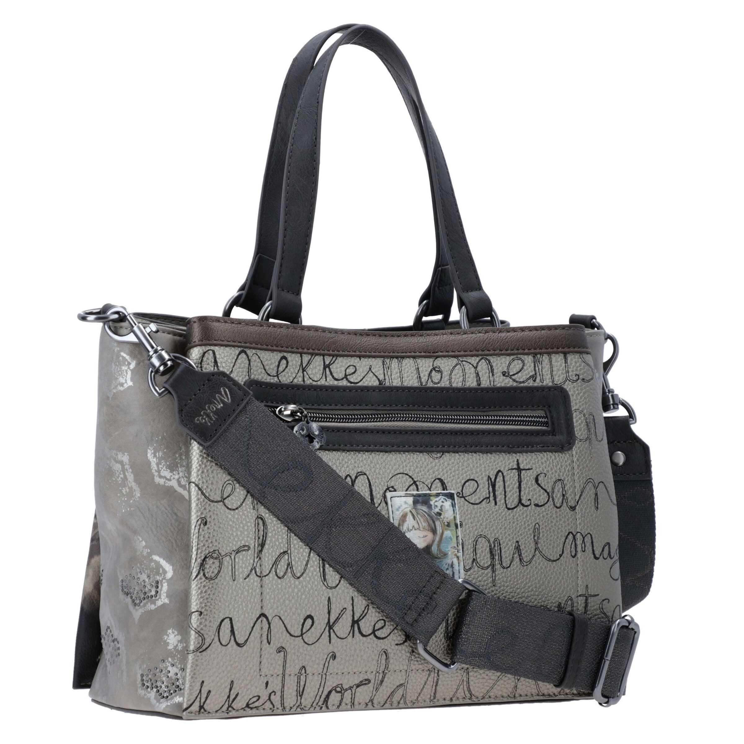 Anekke Shopper 'Manifesto' in Grey