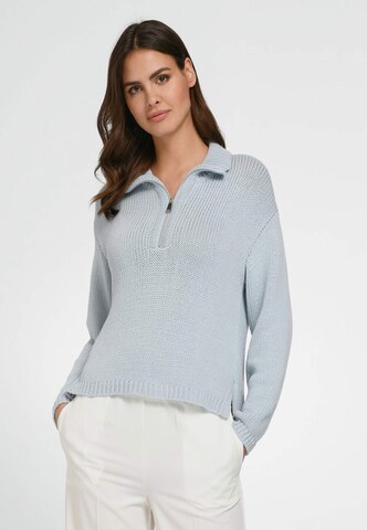 tRUE STANDARD Strickpullover Cotton in Blau: predná strana