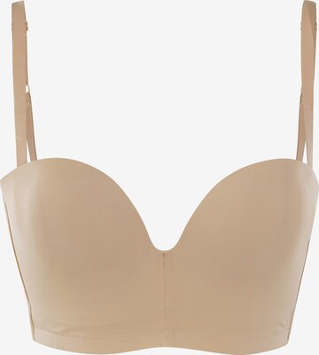 WONDERBRA BH 'Ultimate Backless' in Beige: voorkant