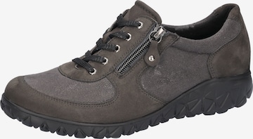 WALDLÄUFER Athletic Lace-Up Shoes 'Havy' in Grey: front