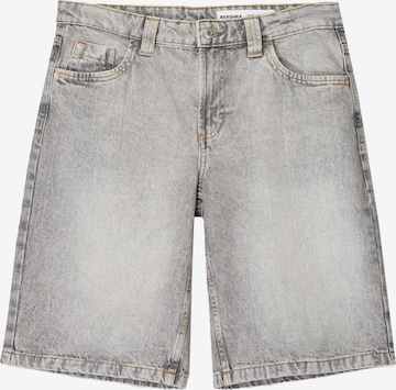 BershkaBaggy Traperice - siva boja: prednji dio