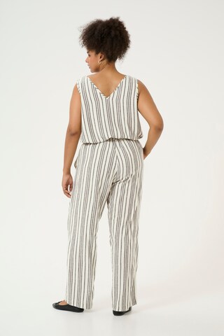 Loosefit Pantalon 'Mille' KAFFE CURVE en beige