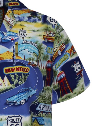 Pacific Legend Regular fit Button Up Shirt 'Breite Straße' in Blue