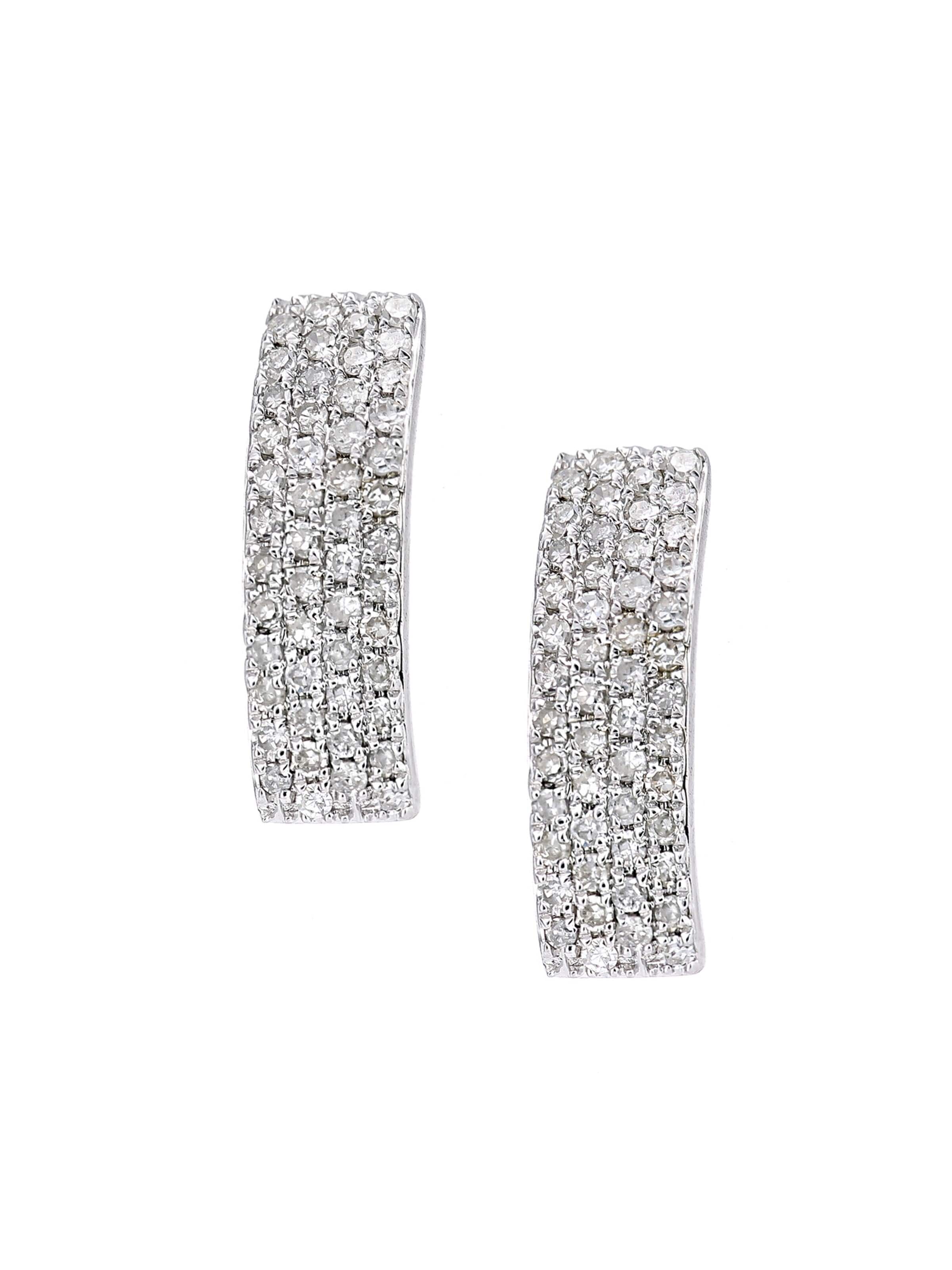 Boucles d'oreilles DIAMANT LETERNEL en argent : devant