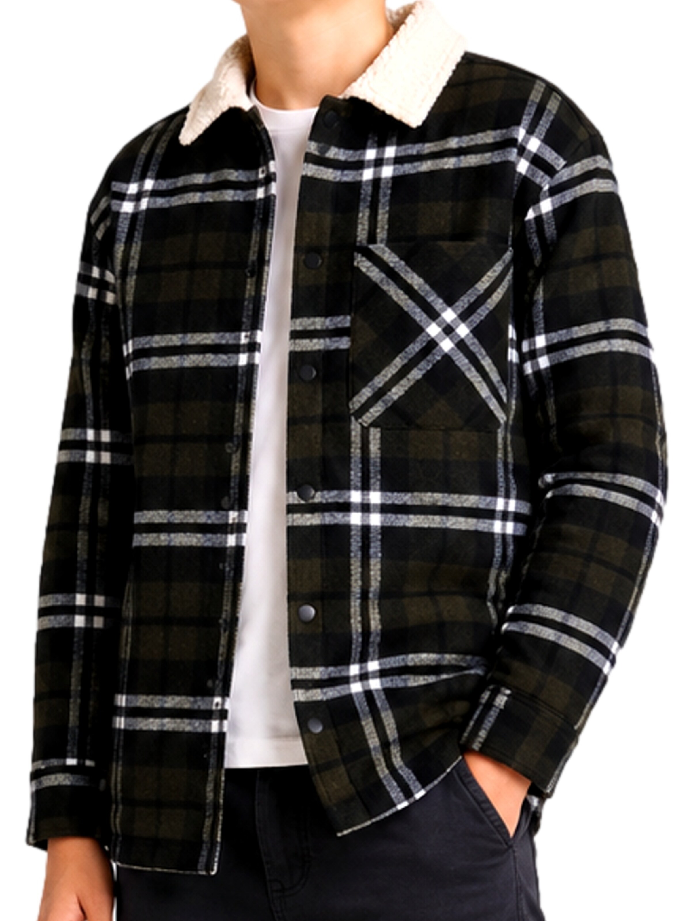 Jack & Jones Junior Ζακέτα φλις 'JJZac' σε πράσινο
