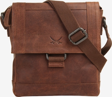 Sac à bandoulière SANSIBAR en marron : devant