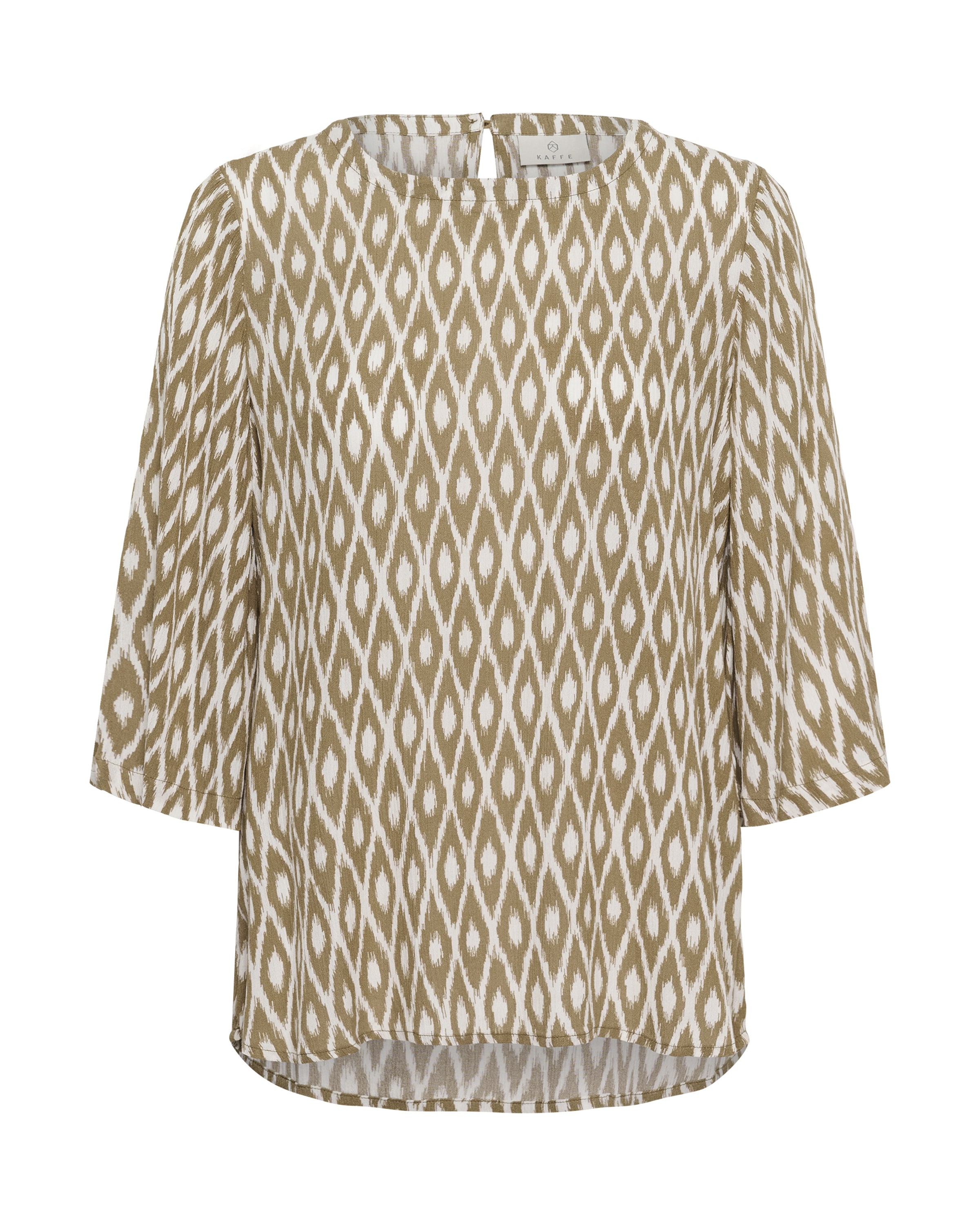 Kaffe - Blusa 'Ebellen Amber' em bege: frente