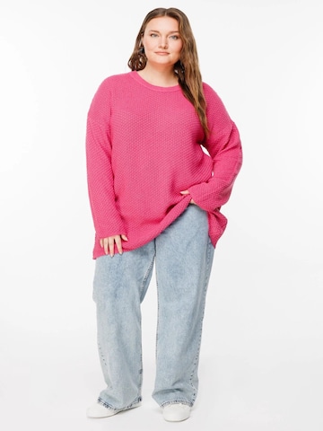 Shape Of You Trui in Roze: voorkant