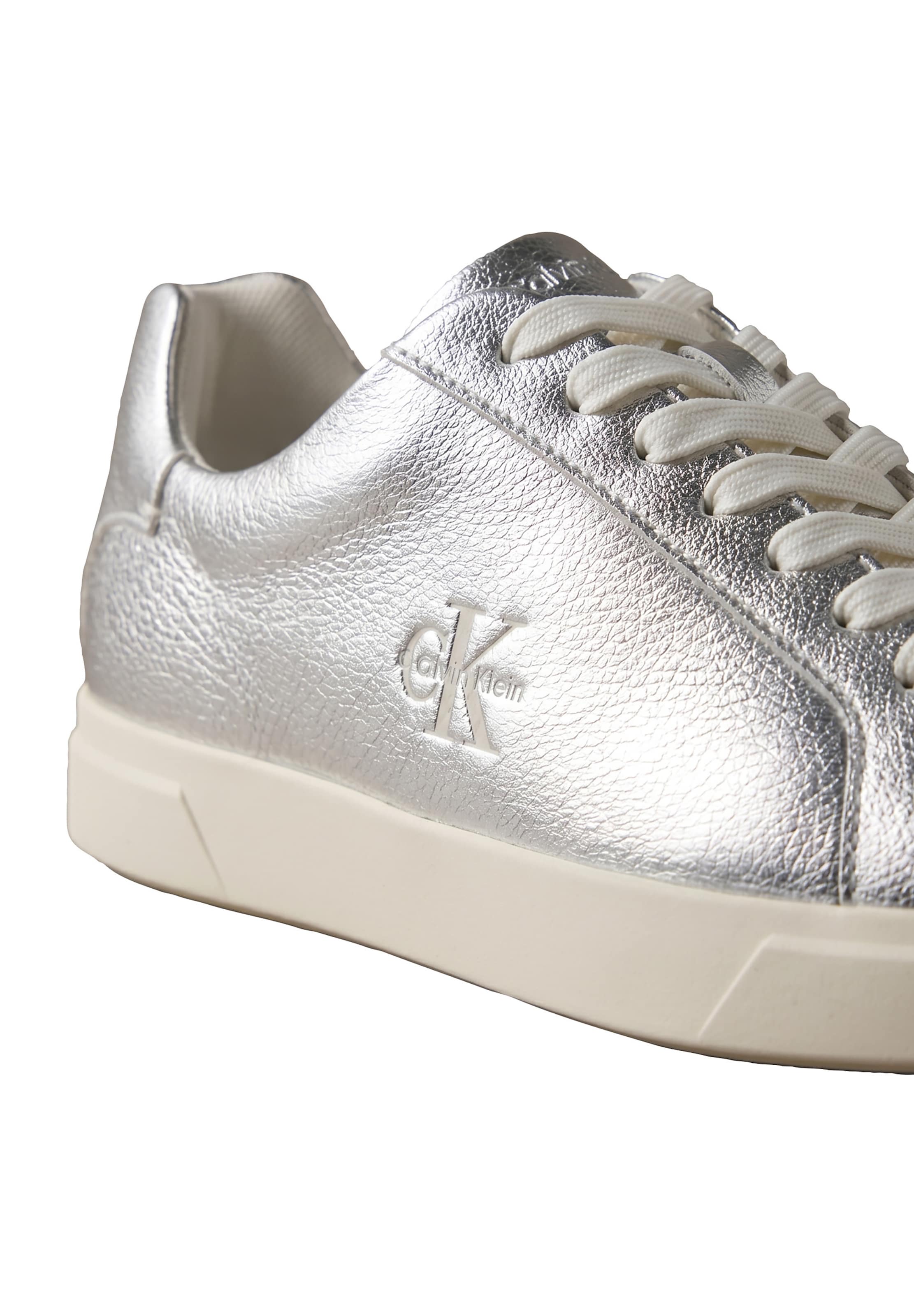 Calvin Klein Normální Tenisky – stříbrná