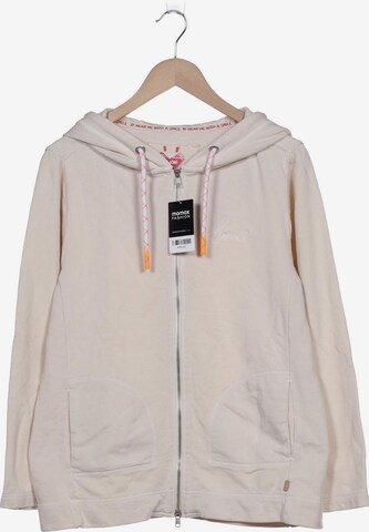 LIEBLINGSSTÜCK Sweatshirt & Zip-Up Hoodie in XL in White: front