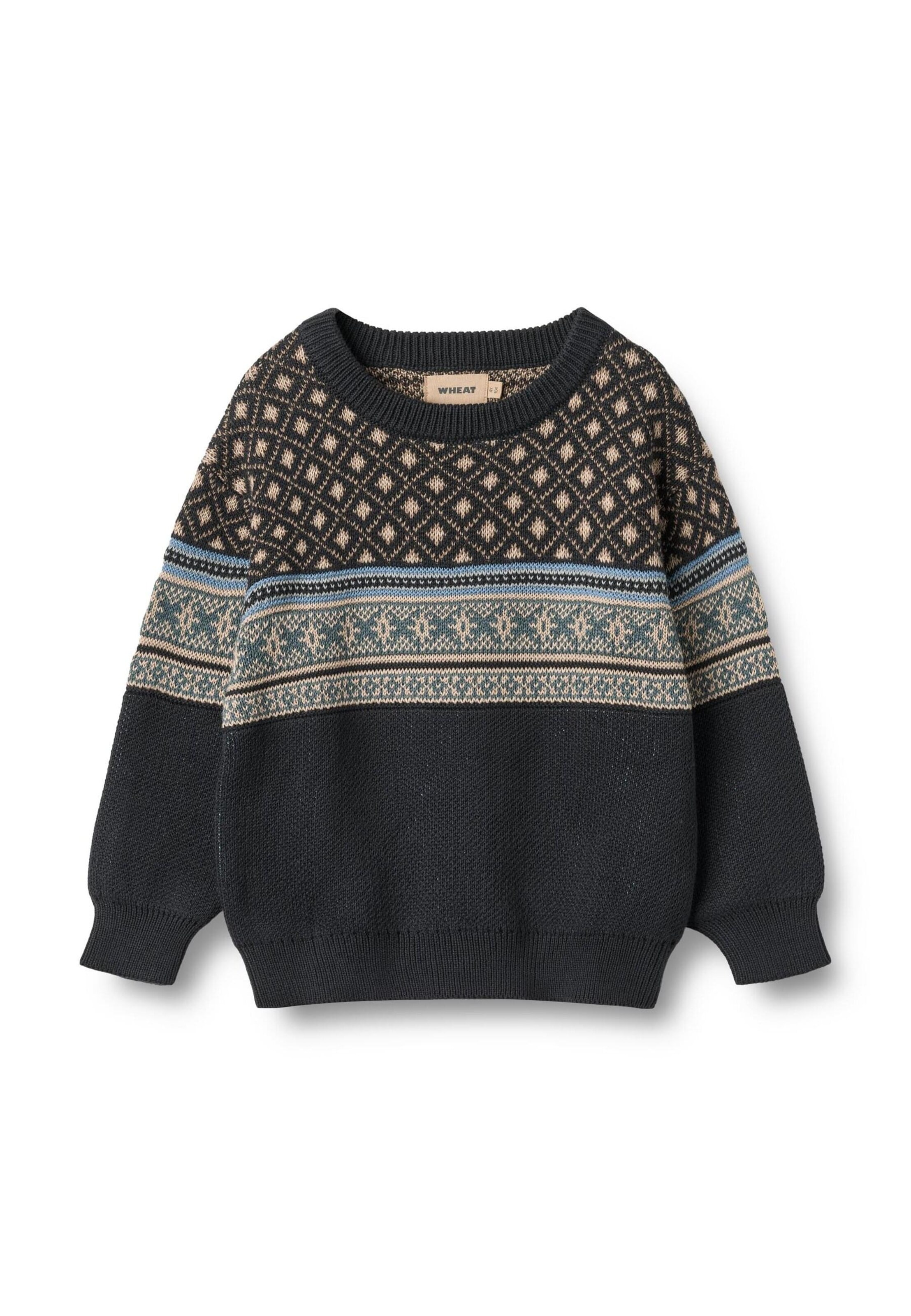 Pull-over 'Julius' WHEAT en bleu : devant