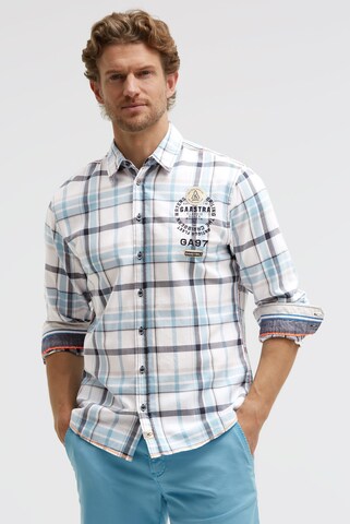 Gaastra Regular fit Button Up Shirt in White: front