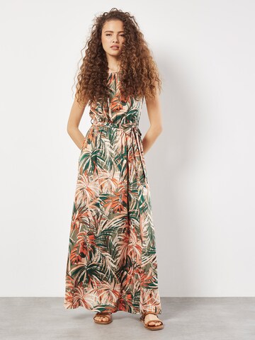 Apricot Kleid in Mischfarben