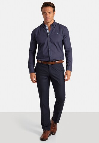 Sir Raymond Tailor Regular Fit Freizeithemd 'Patty' in Blau