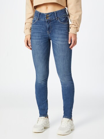 Coupe slim Jean Lindex en bleu : devant