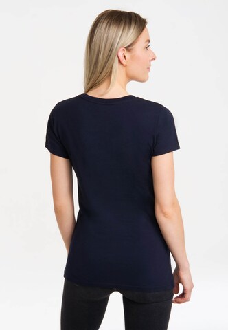 LOGOSHIRT Shirt 'Wonder Woman Circle Logo' in Blue