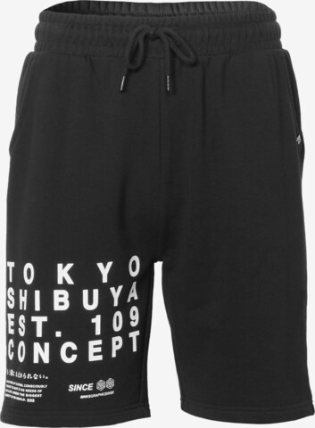 KOROSHI - regular Pantalón en negro: frente