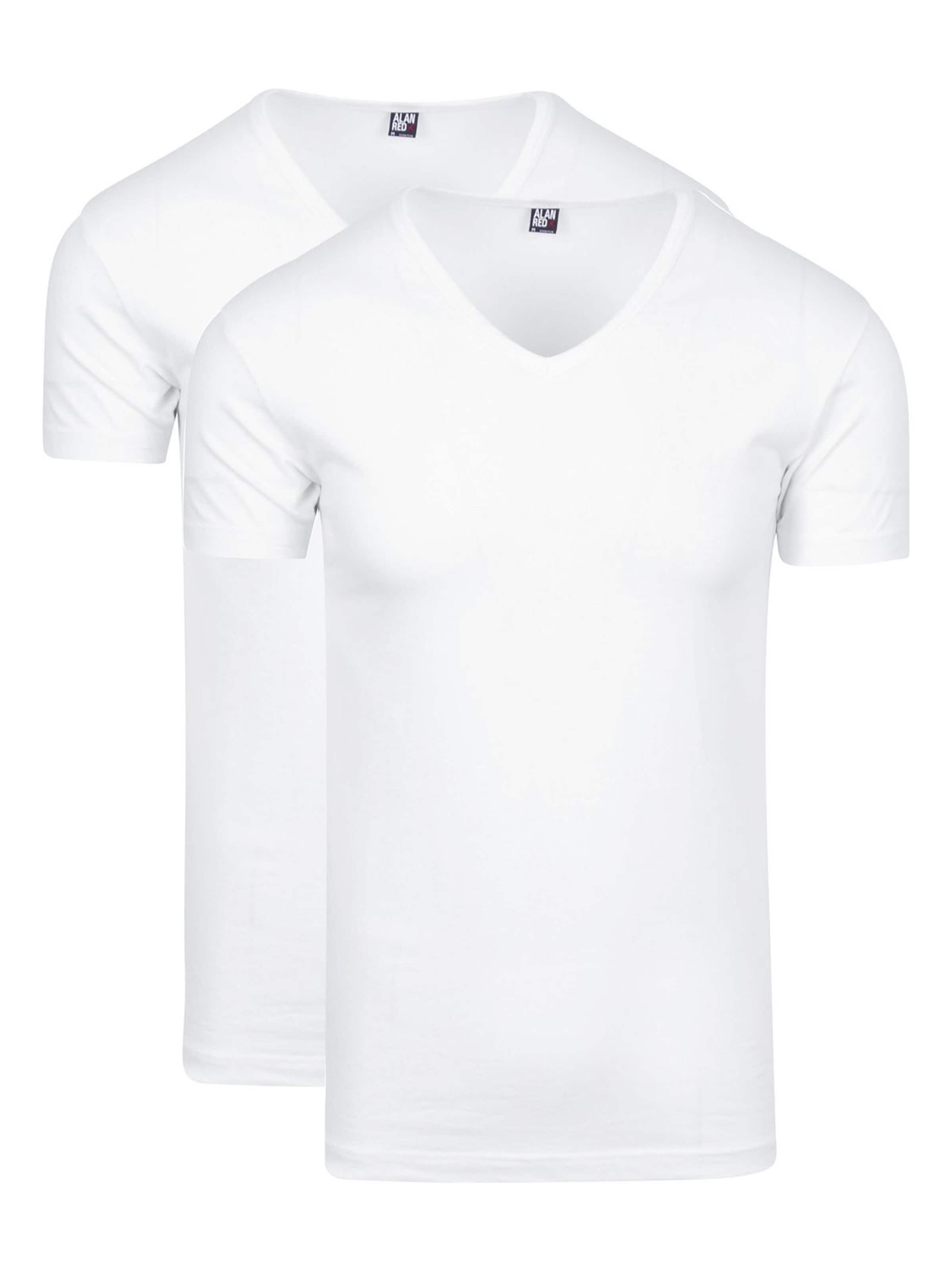 alan red Shirt 'Oklahoma' in White: front