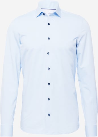 OLYMP Regularny krój Koszula w kolorze niebieski: przód