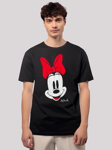 F4NT4STIC Shirt 'Disney Mickey Mouse Minnie Beaten Face' in Black: front